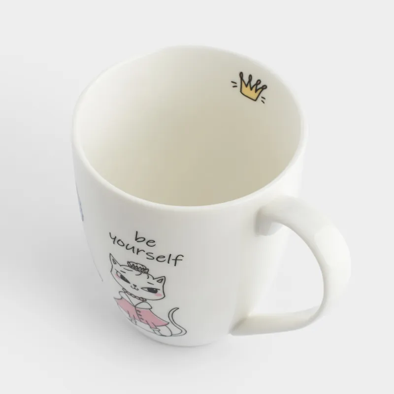 Кружка, 320 мл, фарфор N, белая, Нарядные кошки, Cat, image-2