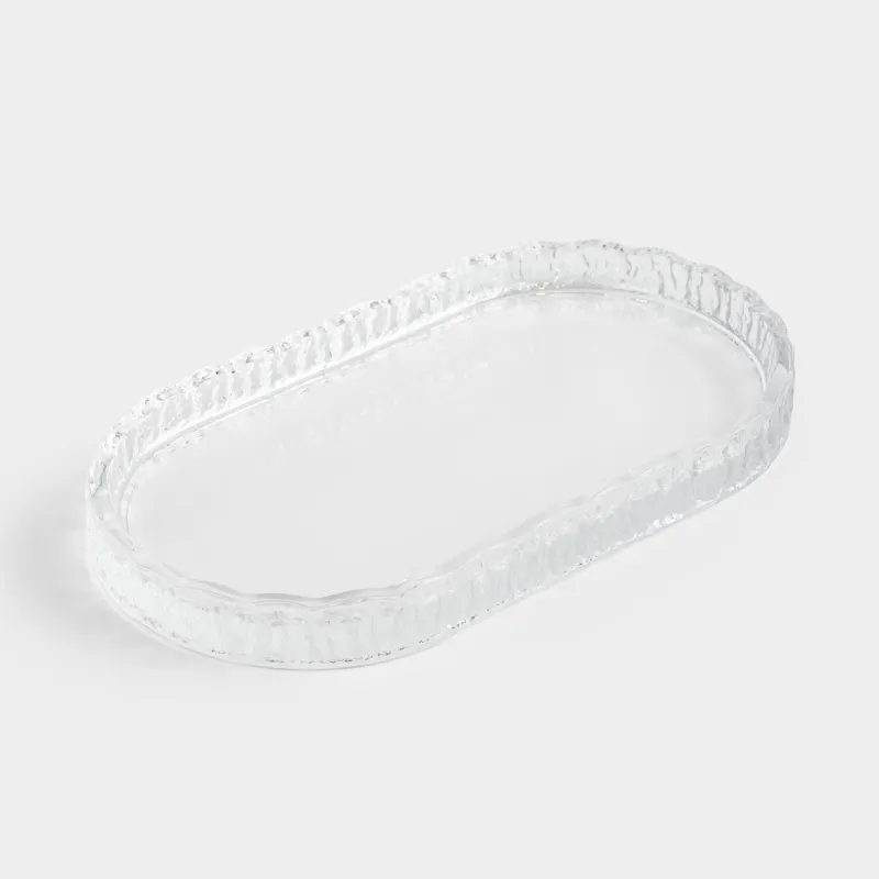 Поднос для ванной, 25х14 см, стекло, Hiona