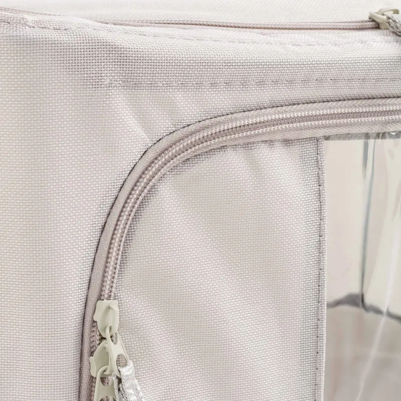 Органайзер-короб для вещей, 40х30х20 см, на молнии, оксфорд, серый, Pedant, image-3