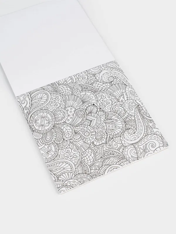 Альбом для раскрашивания, 21х21 см, 24 листа, с блестками, Цветы и Животные, Draw creative, image-2