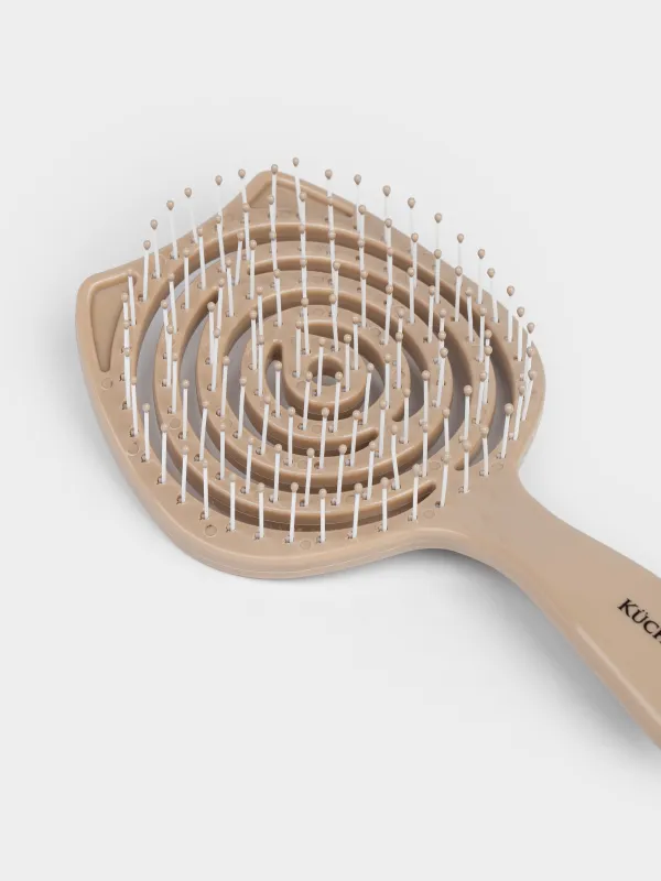 Расческа массажная для волос, 20 см, детская, пластик, бежевая, Ушки, Zipo, image-2