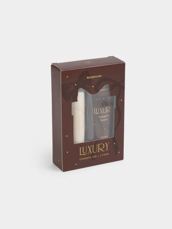 Набор косметический, 2 пр, крем для рук/бальзам для губ, Tobacco leaves, Luxury, image-5