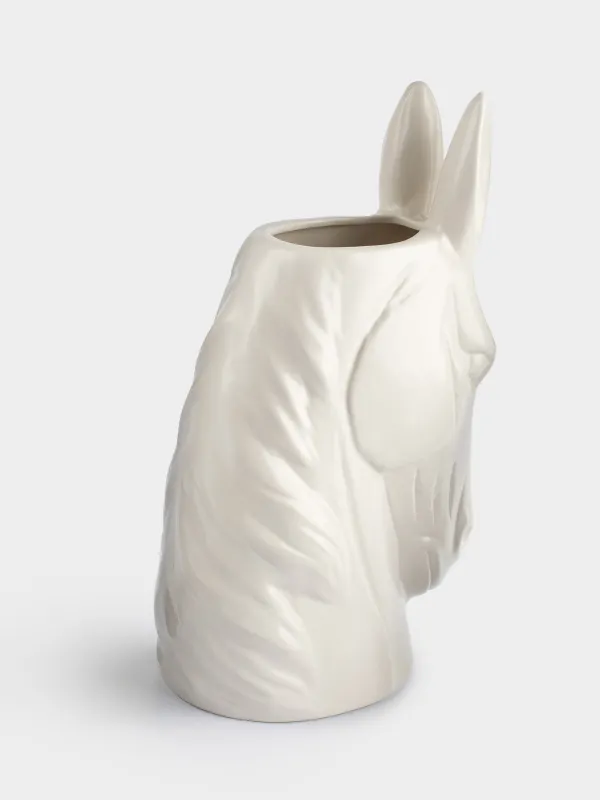 Ваза для цветов, 25 см, фарфор P, Horse white, image-3