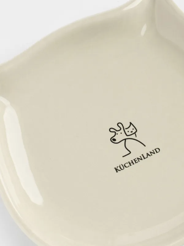 Миска для животных, 14х13 см, 100 мл, плоская, керамика D, серая, Кот, Whiskers, image-7