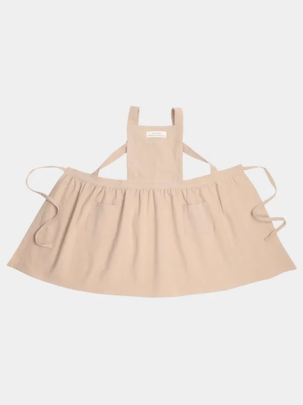 Фартук-платье детский, 57х56 см, хлопок, бежевый, Vintage kitchen, image-1