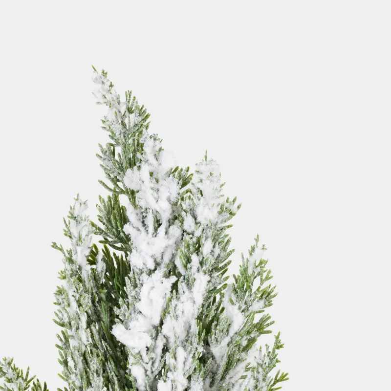 Ветка декоративная, 77 см, полиэтилен/бумага, Заснеженная хвоя, Snowy decor, image-2