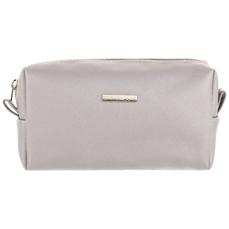 Косметичка, 20х10 см, полиуретан, золотистая, Beauty, image-0