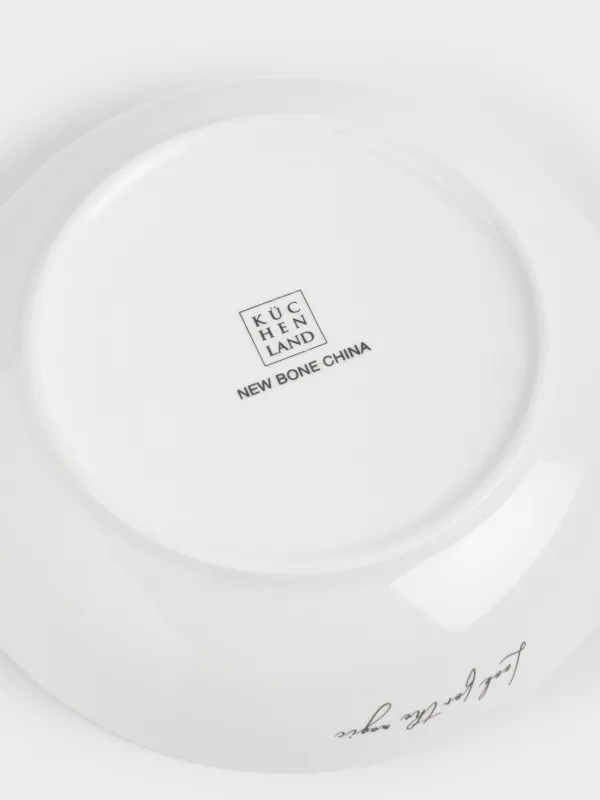 Тарелка суповая, 20х6 см, 780 мл, фарфор N, белая, Полевые цветы, Cowslip, image-3