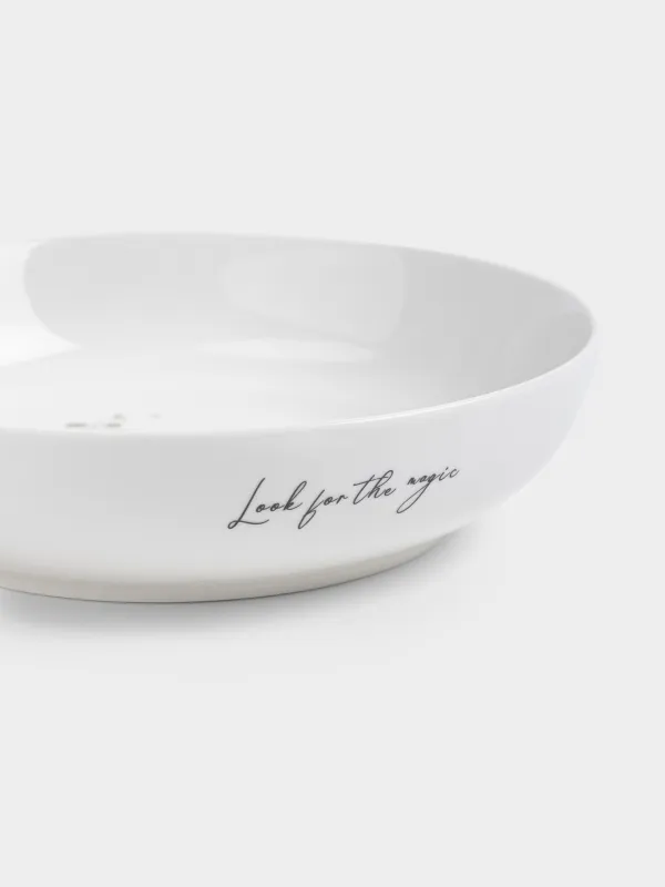 Тарелка суповая, 20х6 см, 780 мл, фарфор N, белая, Полевые цветы, Cowslip, image-1