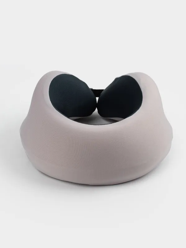 Подушка для путешествия, 27 см, полиэстер, бежево-черная, Travel comfort, image-2