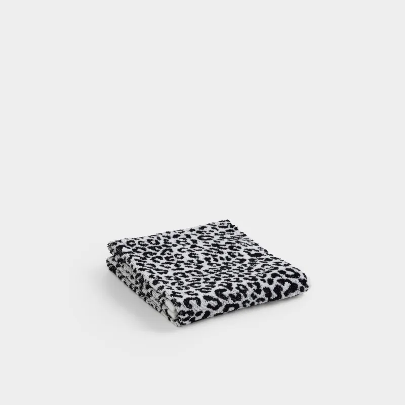 Полотенце, 50х100 см, хлопок, молочное, Леопардовый принт, Leopard cotton