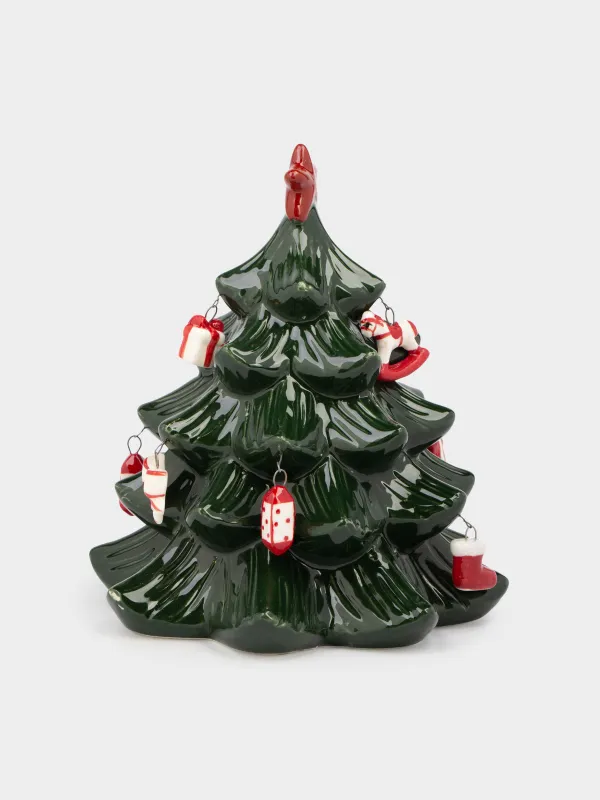 Статуэтка, 16 см, с подвесками, фарфор P, зеленая, Елка с игрушками, Christmas style, image-2