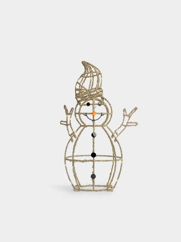 Статуэтка с подсветкой, 40х67 см, Снеговик, Frosty sparks, image-0