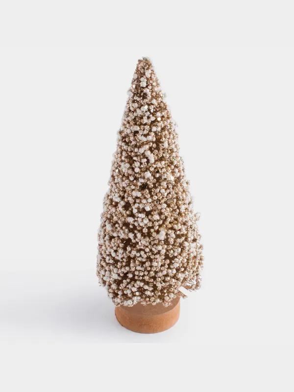 Статуэтка, 21 см, на подставке, Заснеженная ель, Frosty sparks, image-1