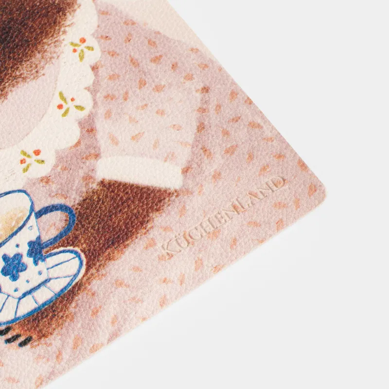 Салфетка под приборы, 33х46 см, ПВХ, прямоугольная, бежевая, Tasty time, Rock print, image-4