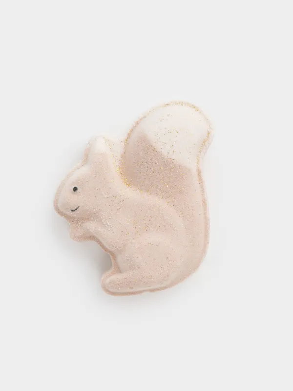 Бомбочка для ванны, 100 гр, с эффектом радуги, Бежевая, Орех в шоколаде, Белка, Friends spa, image-0