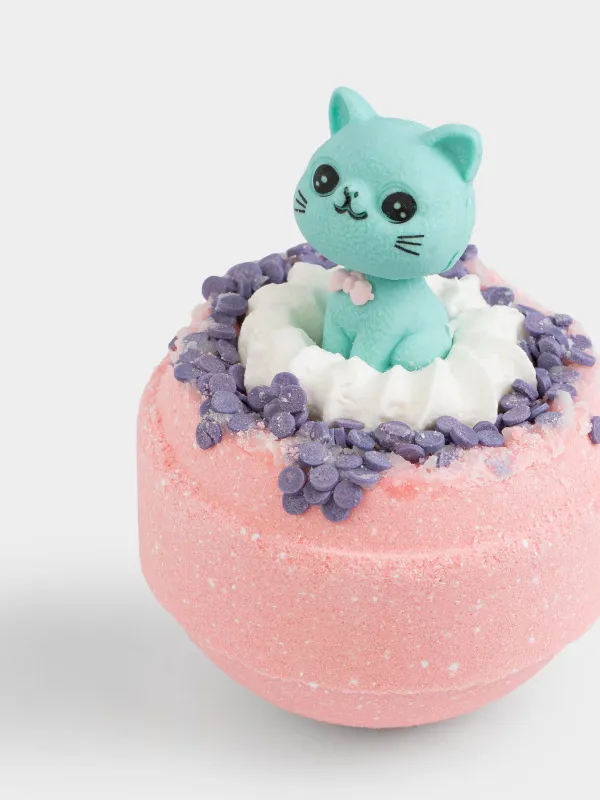 Бомбочка для ванны, с игрушкой, Ягодный микс, Cat, image-2