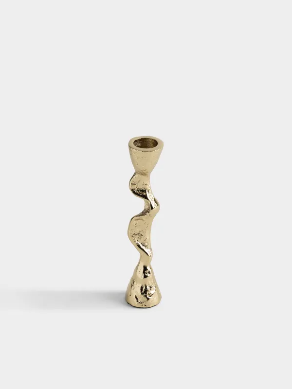 Подсвечник, 17 см, для тонкой свечи, Fantastic gold, image-0
