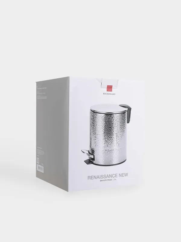 Емкость для мусора, 3 л, с педалью, Renaissance new, image-5