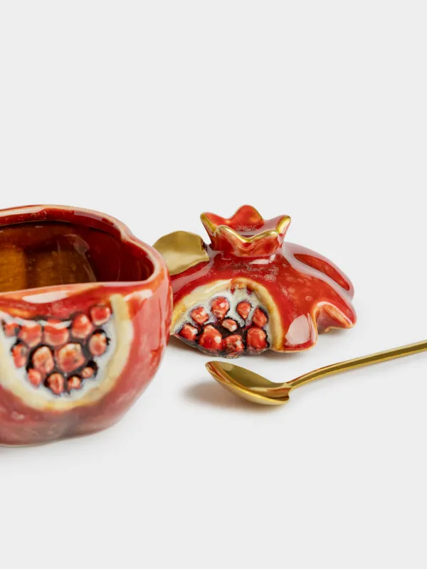 Сахарница, ... мл, 9 см, с ложкой, Гранат, Pomegranate, image-5