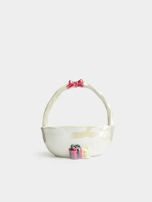 Конфетница, 20х21 см, с перламутром, Ель, Christmas traditions, image-1