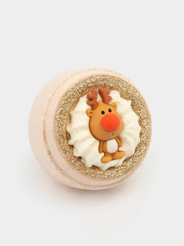 Бомбочка для ванны, с игрушкой, Молочный шоколад, Winter deer, image-3