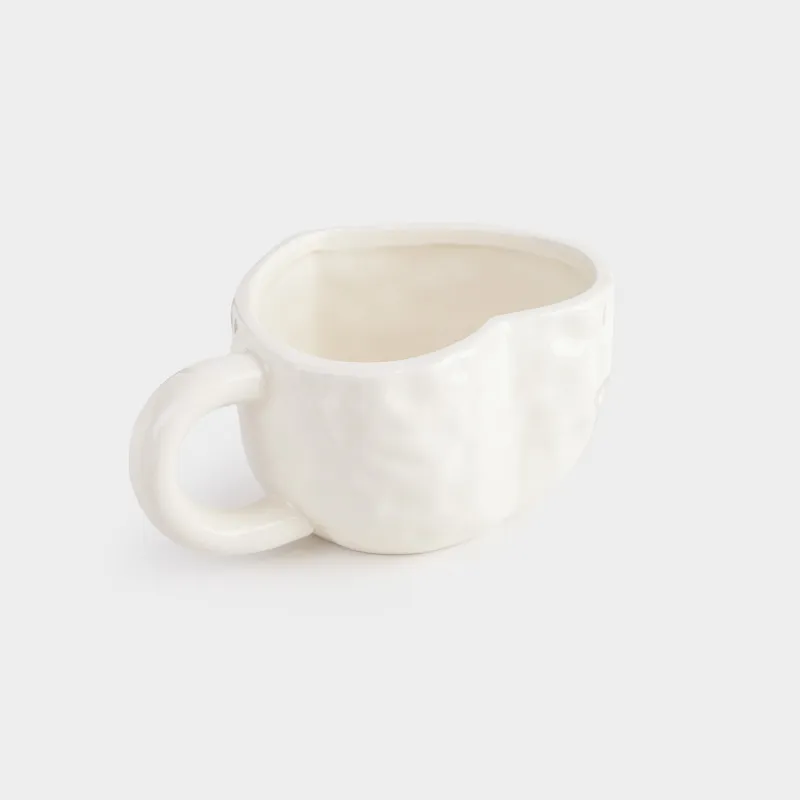 Кружка, 500 мл, керамика, молочно-золотистая, Сердце, Crumple amour, image-1