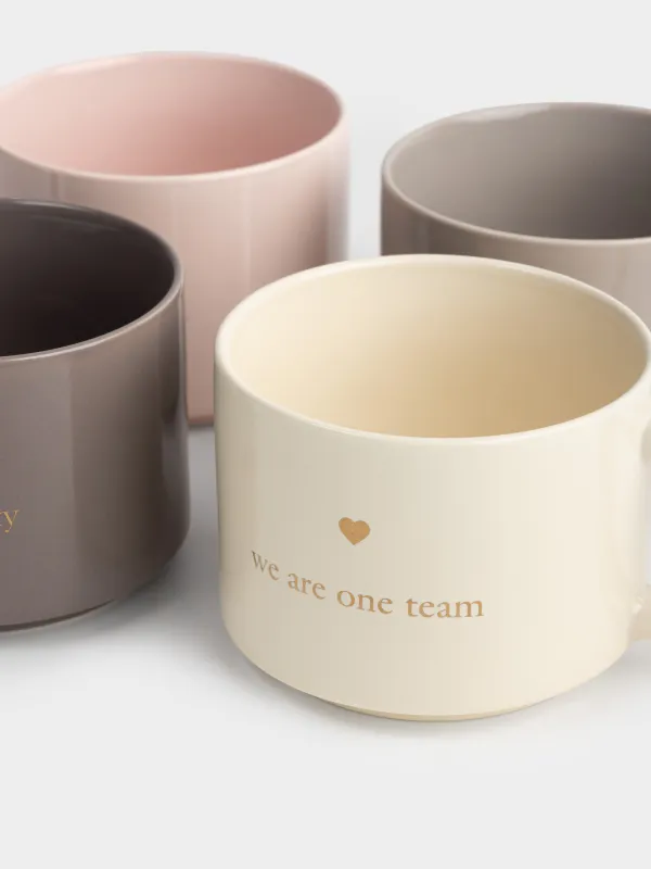 Кружка, 350 мл, 4 шт, фарфор N, цвет, Семья, Dynasty, image-2