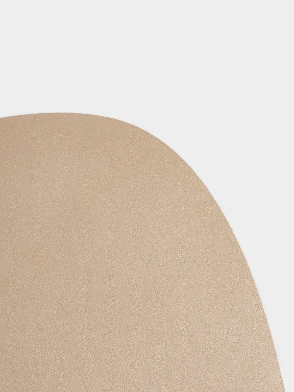 Салфетка под приборы, 37x45 см, ПВХ, фигурная, золотисто-бежевая, Rock, image-2