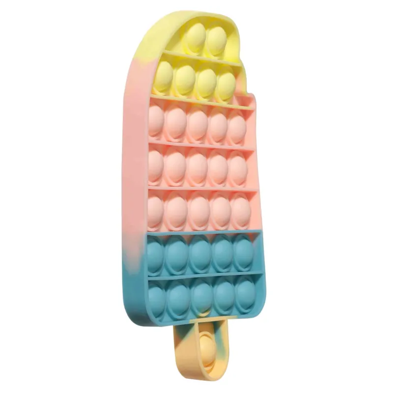 Игрушка-антистресс Pop-it, 18х10 см, силикон, цветная, Мороженое, Pop-it, image-1