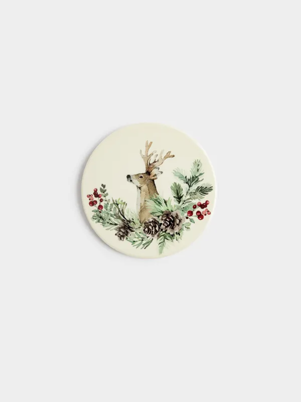 Подставка под кружку, Олень и ягоды, Berries&deer, image-0