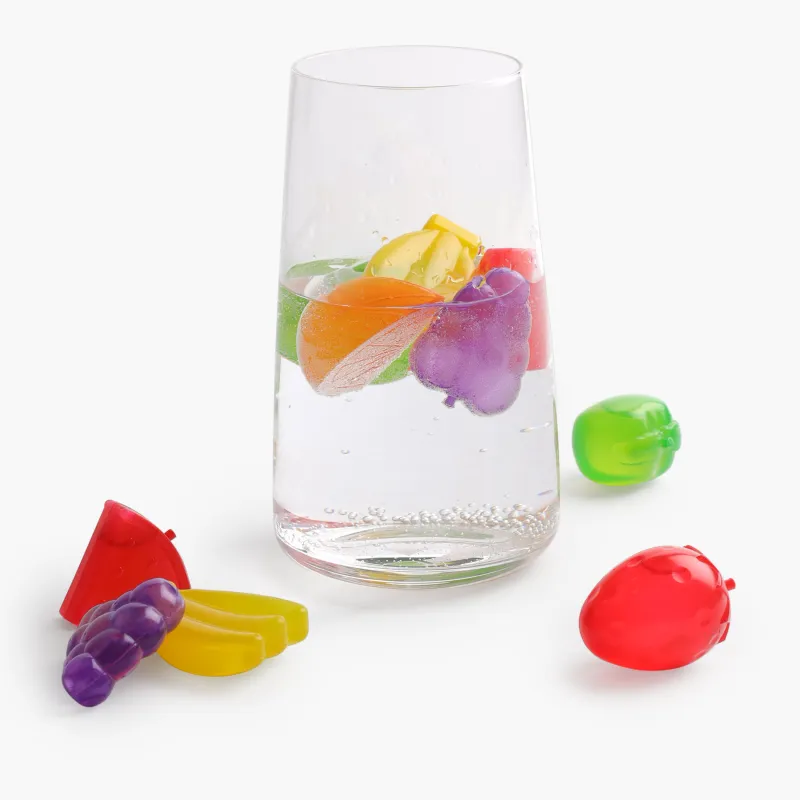 Набор кубиков для охлаждения напитков, 12 шт, пластик, Фрукты, Cool party, image-3