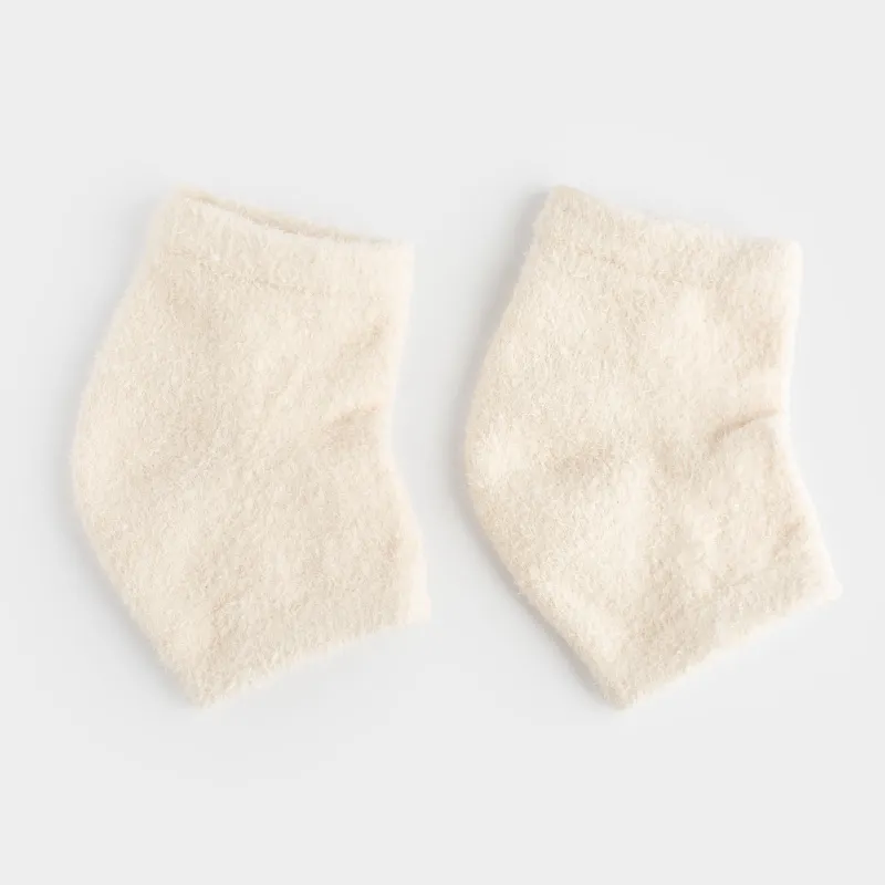 СПА-носки для пяток гелевые, р. 36-40, многоразовые, полиэстер, молочные, Spa, image-0