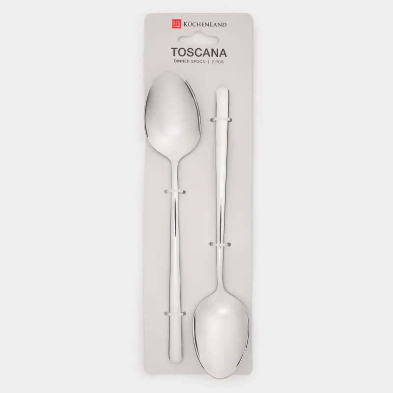 Ложка столовая, 2 шт, сталь, Toscana, image-3