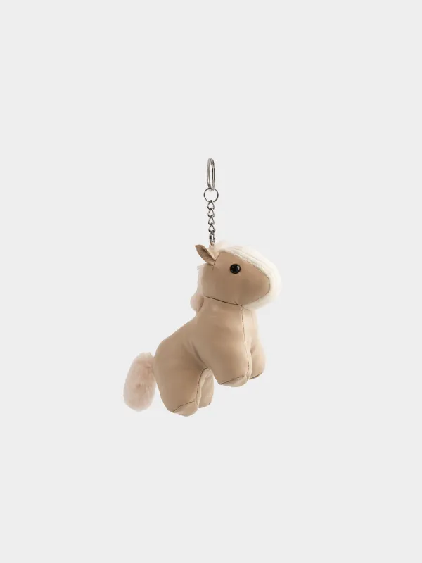 Брелок, 12 см, полиуретан/металл, бежевый, Лошадь, Keychain toy, image-1