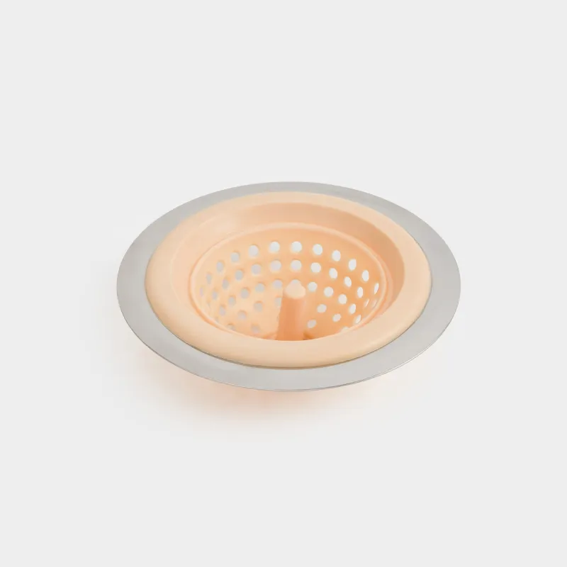 Фильтр для раковины, 11 см, сталь/резина, бежевый, Keeping, image-5