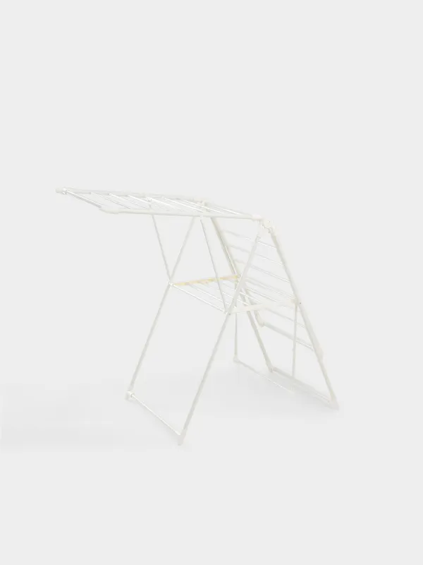 Сушилка для белья напольная, 155х57 см, раскладная, металл, бежевая, Х-форма, Compact, image-2