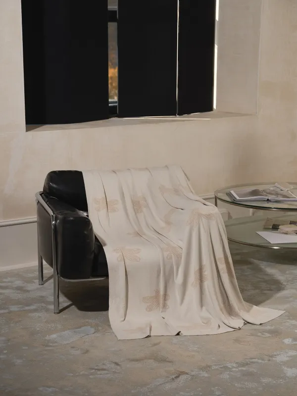 Плед, 130х170 см, двусторонний, хлопок, песочный, Стрекозы, Dragonfly, image-1