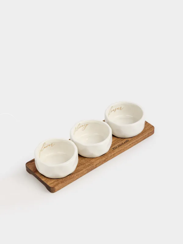 Набор для закусок, на подставке, Мятый эффект, Crumple kitchen, image-0