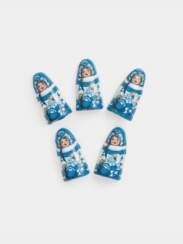 Конфета глазированная, 60 г, 5 шт, с помадно-банановой начинкой, Снегурочка, Sweet christmas, image-1