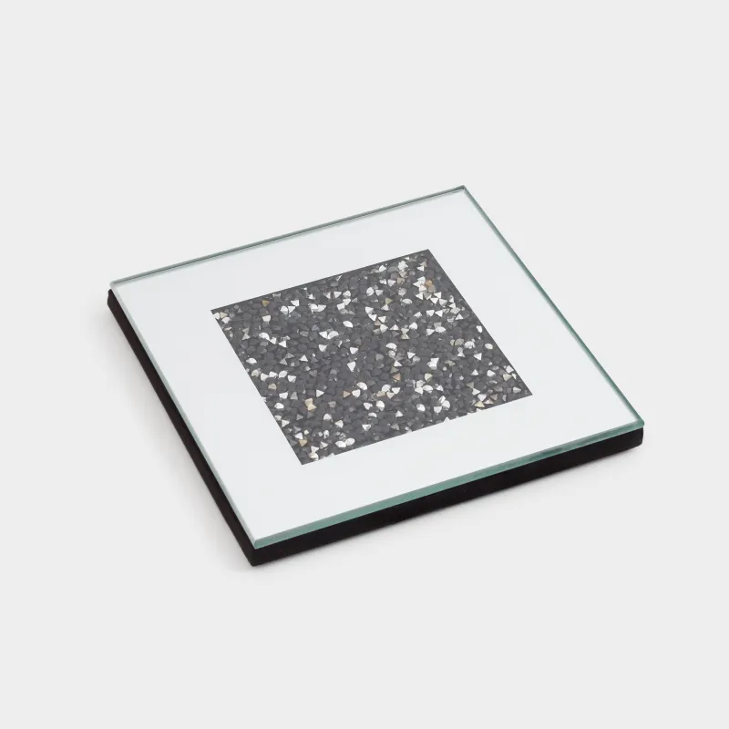 Подставка под кружку, Черные кристаллы, Glossy crystal