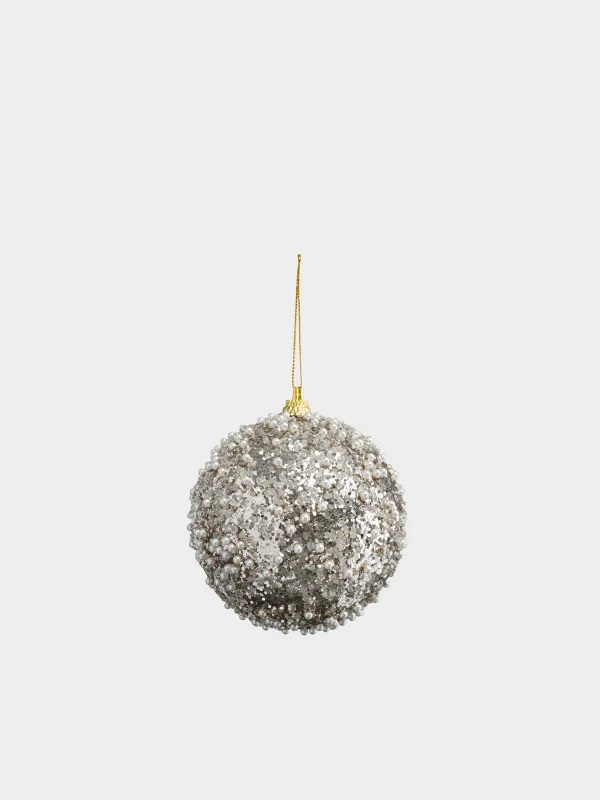 Игрушка елочная, 9 см, Шар с бусинами, Ball sparkle, image-0