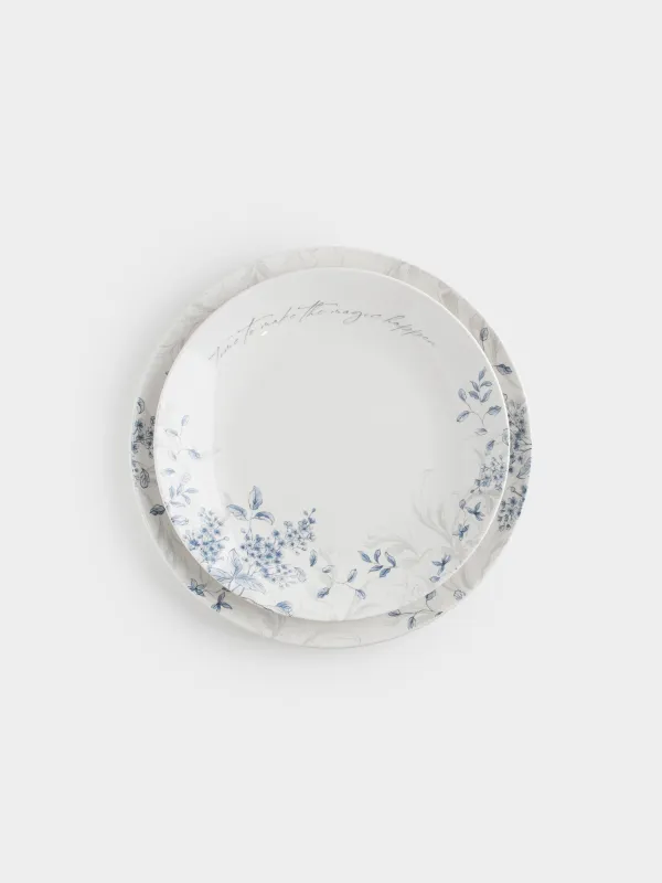 Сервиз обеденный, на 6 персон, 19 предметов, Синие цветы, Blue flower, image-2