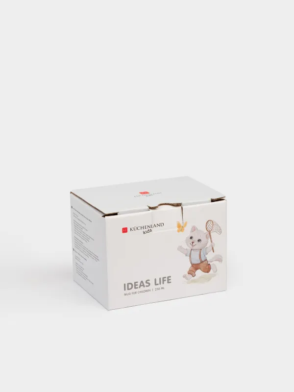Кружка, 250 мл, Кот и бабочка, Ideas life, image-5