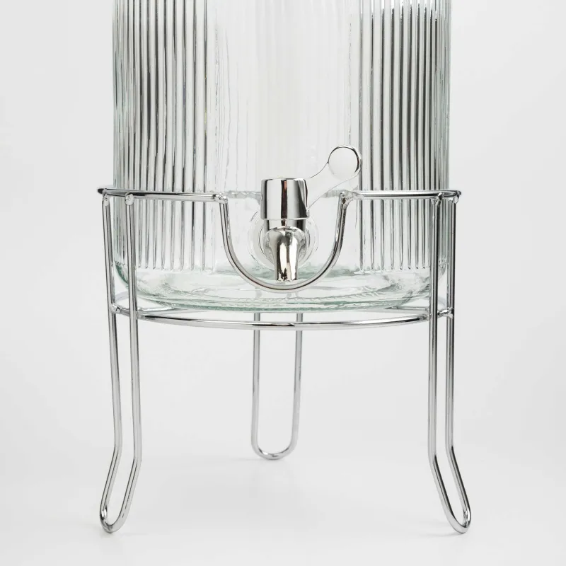 Диспенсер для напитков, 5,8 л, стекло Р/металл, Argos, image-1