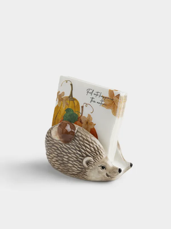 Салфетница, 14 см, Еж с грибом, Hedgehog, image-3