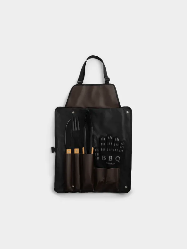 Набор для барбекю, в фартуке, BBQ, image-0