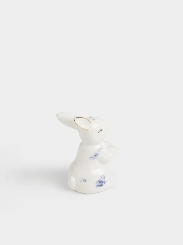 Емкость для соли или перца, 9 см, фарфор P, бело-золотистая, Кролик, Tradition Easter , image-3