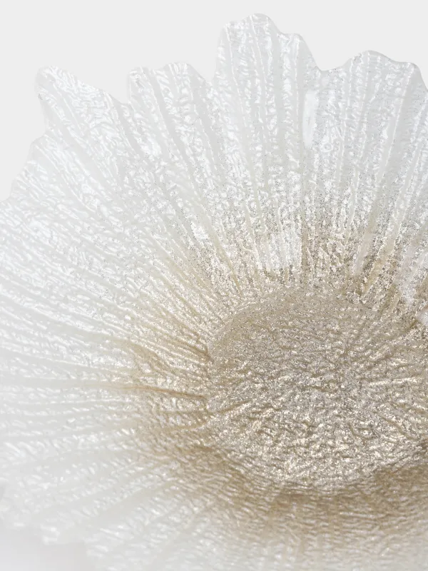 Ваза для фруктов, 32х6 см, стекло Р, молочная/шампань, Verge, image-2