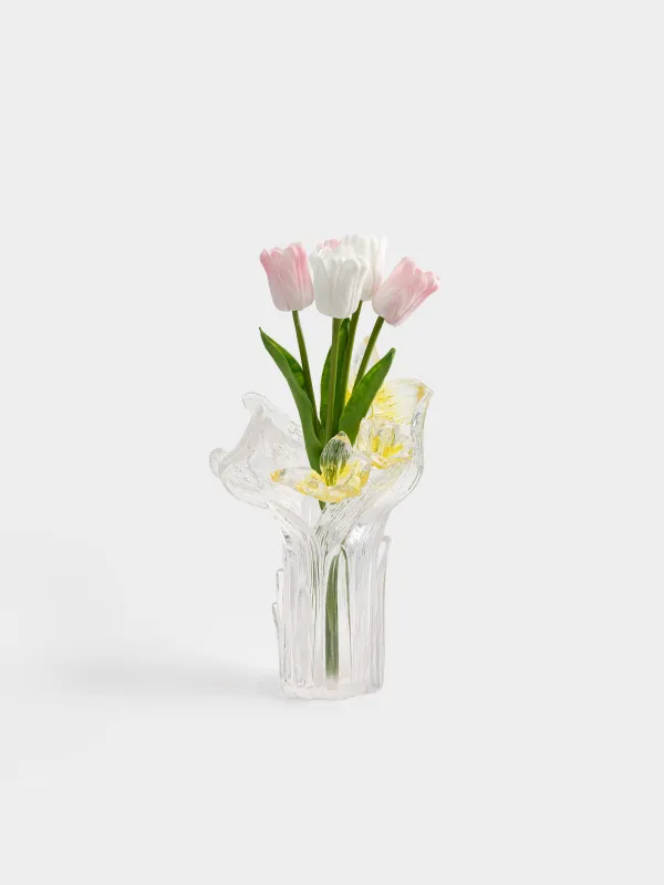 Ваза для цветов, 28 см, декоративная, полирезин, Нарциссы, Bloome, image-3
